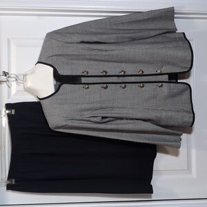 Women's Skirt Suit Set, Leslie Fay, Skirt and Jacket, Size 16, Made in USA
